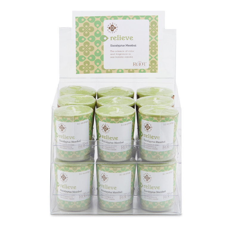 Root Candles Seeking Balance Relieve Eucalyptus Menthol Scented Votive